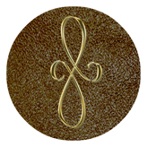 DAROUND 601 GD SH BR Gold Scroll Shimmer Brown Background